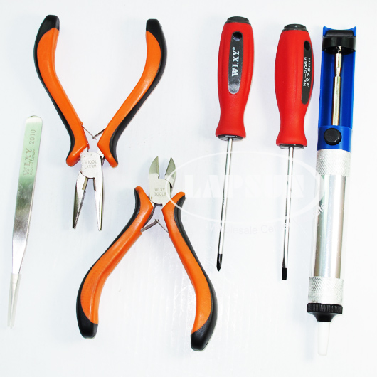 Shaped Gas Soldering Iron Long Nose Pliers Wire Cutter Screw Driver Set