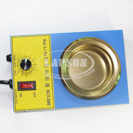220V 250W Large-capatity Stainless Steel Tin Furnace Lead Free Solder Pot KLT380