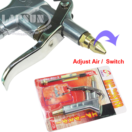 Air Duster Dust Gun Compressor Blow Cleaning Cleaner Garage Tools Nozzle 2 Ways