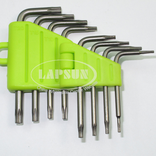 TORX CRV Screwdriver Set T5 T6 T7 T8 T9 T10 T15 T20 Star Wrench Tool 8in1 9610