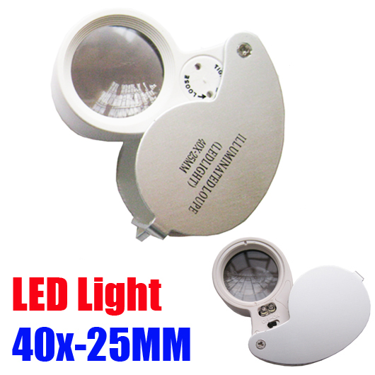 40X 25MM Hand Illuminated Light Magnifier