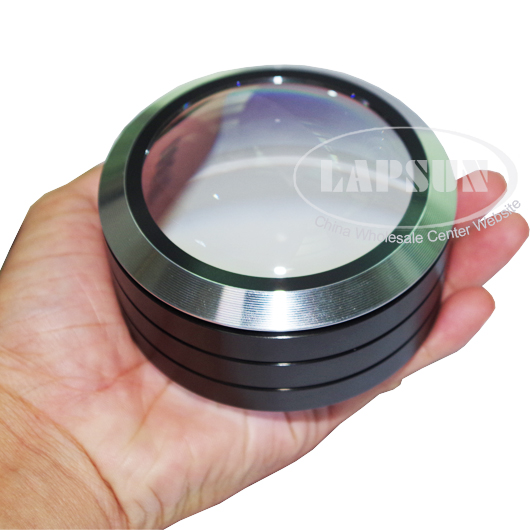 Big Size 70mm Dome 5X Glass Optical Table Magnifier LED Loupe F Craft Coin Stamp