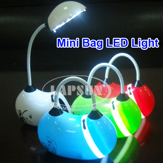 Bright 10 LED Reading Flexible Bag Handbag Light Desk Lamp Study Rechargeable