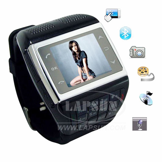 Unlocked Mobile Watch Call Phone Camare DVR DV MP4 V6  